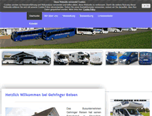Tablet Screenshot of gehringer-reisen.de
